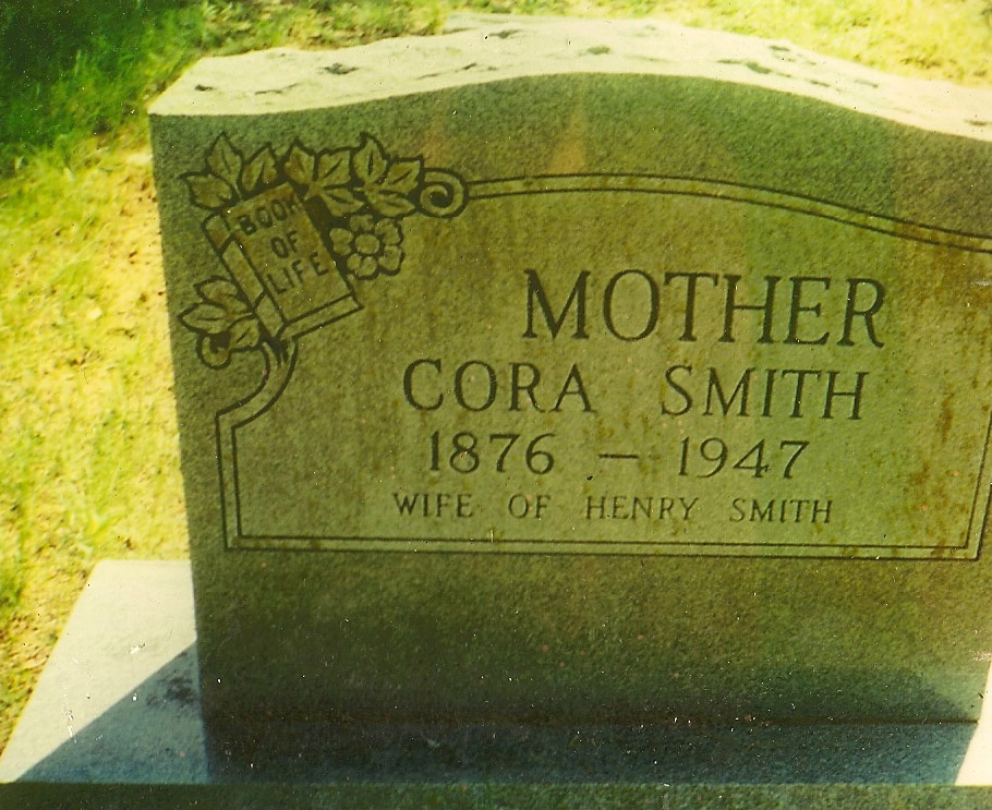 headstone for Cora Smith