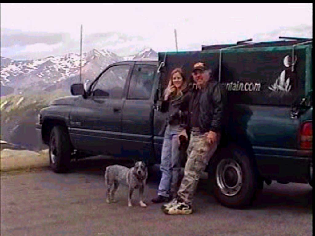 Kerry Kelly, Larry Murley and Shadow the Blue Heeler