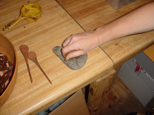 pinch some incense between your thumb and forefinger
