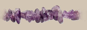 Amethyst gemstone chips