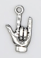 ASL I Love You charm