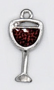 Glass of Wine charm