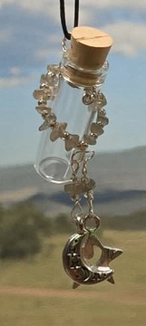 Labradorite stonewrap aromanecklace