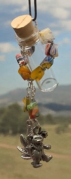 Millefiori stonewrap aromanecklace