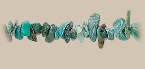 Turquoise gemstone chips