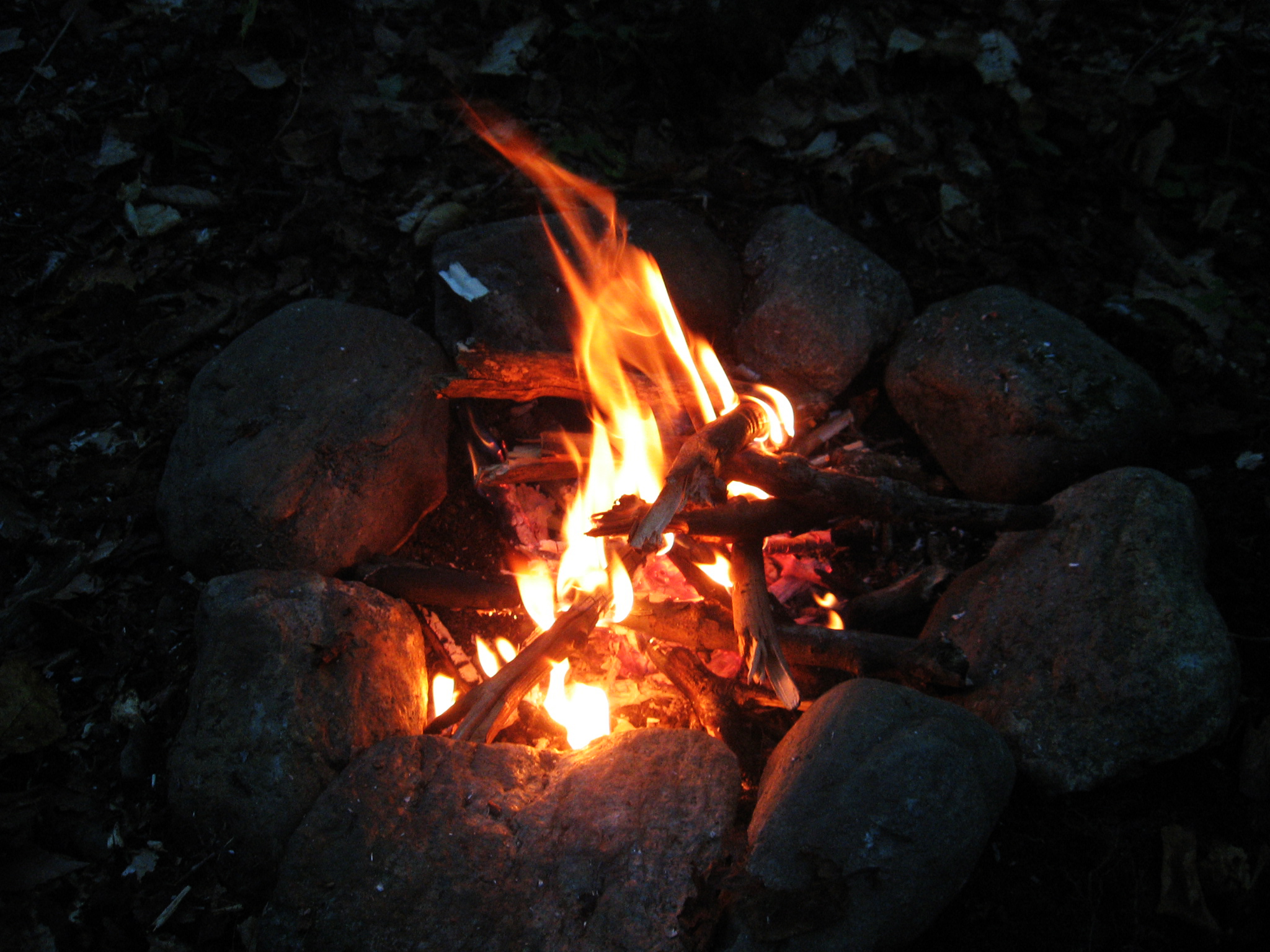 a campfire